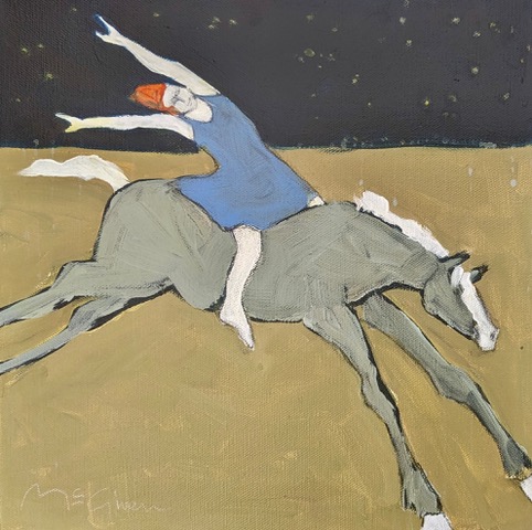 Painting: To Fly (figure on horse)